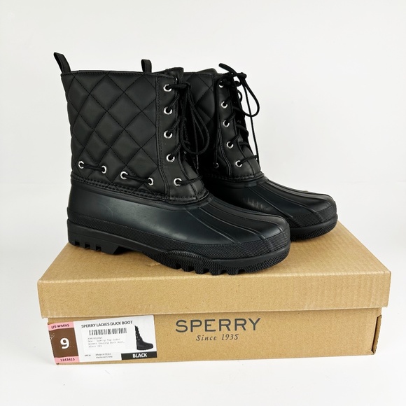 Sperry Shoes Sperry Top Sider Womens Quilted Black